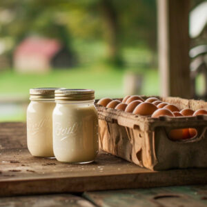 Honey milk and eggs from Liver King Ranch